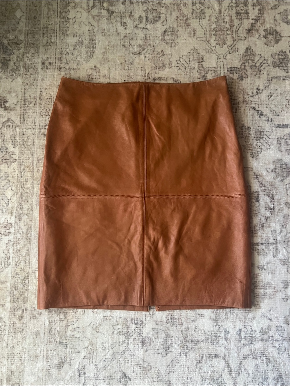 ✨ LUXURY FIND ✨ Ralph Lauren Black Label Lambskin Leather Skirt/ 10